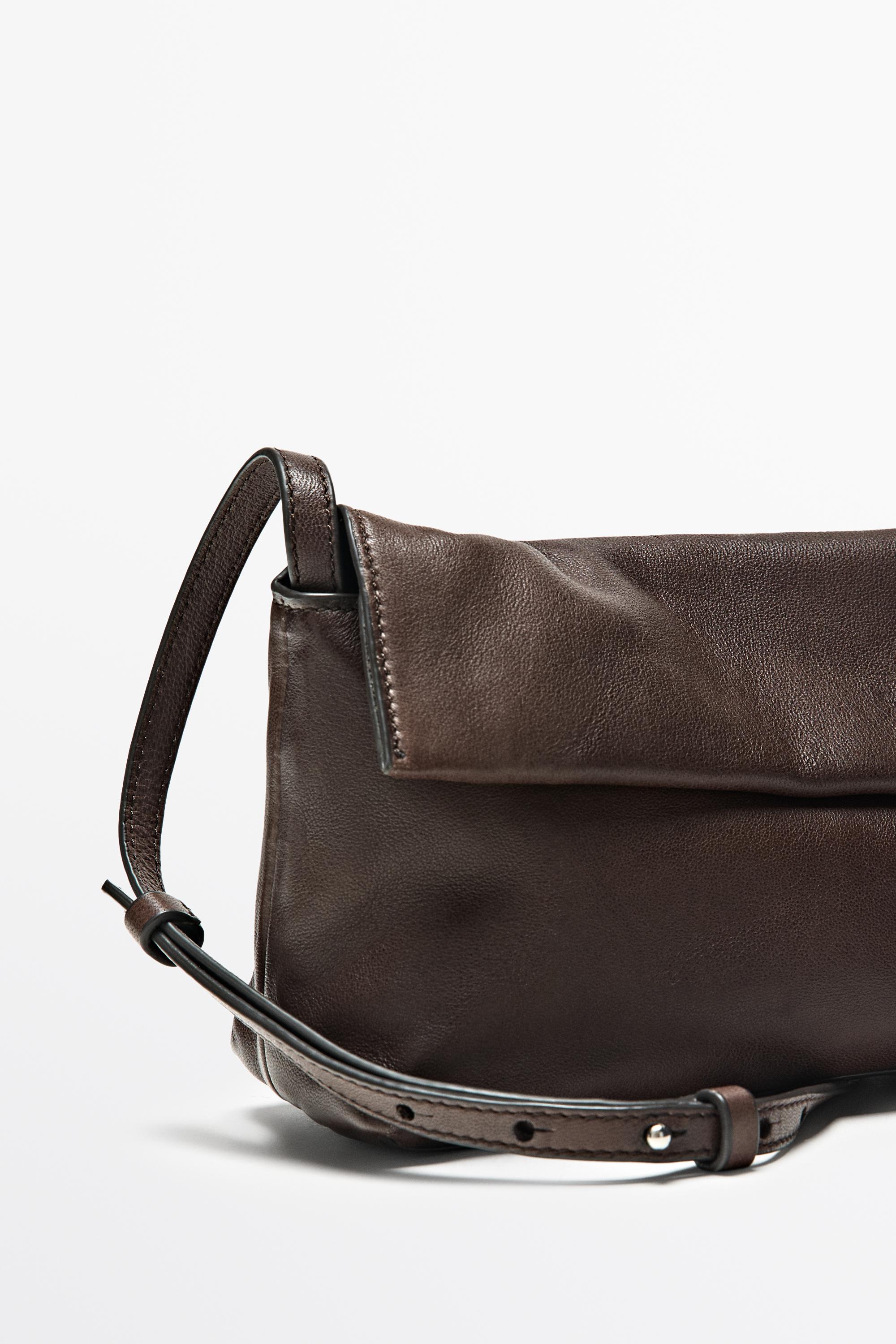 Sac à bandoulière en cuir nappa